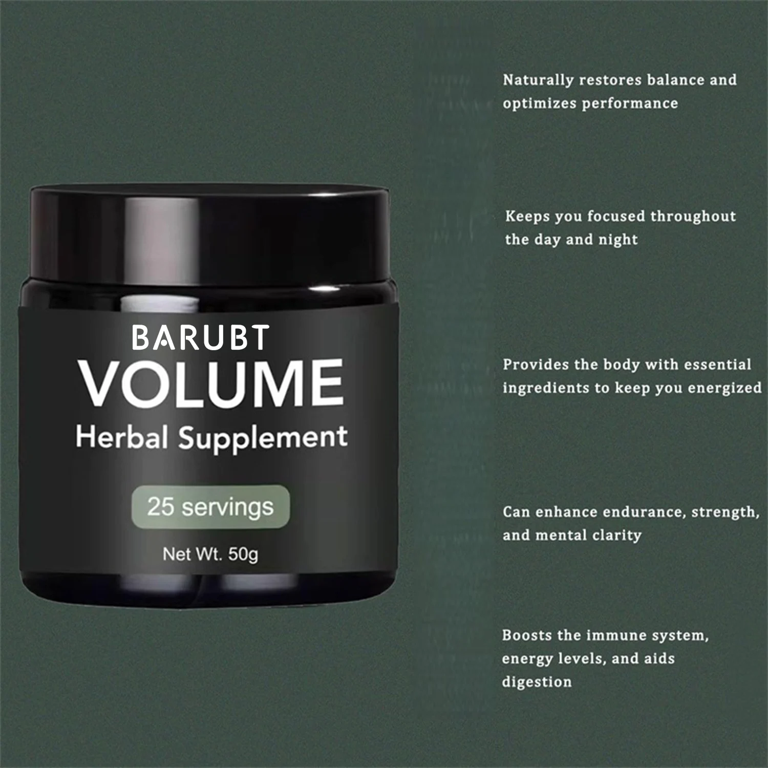Men's Herbal Supplement Energy & Endurance Booster with Siberian Ginseng & Maca (50g) 9 mens herbal supplement energy booster powder goo pxqz373y desc 4