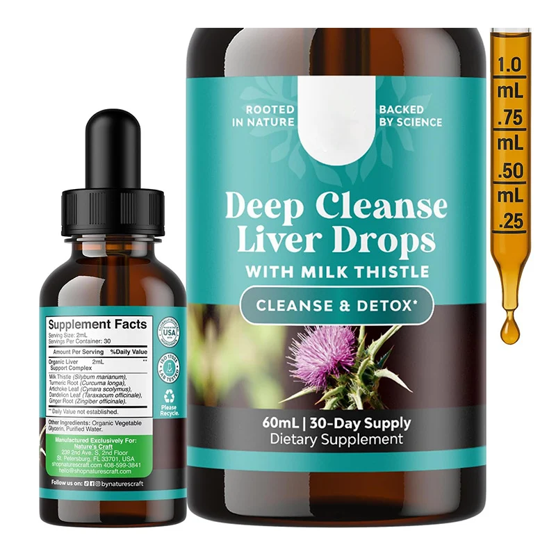 Milk Thistle Drops Liver Detox Cleanse Goo C8kgzntn 5