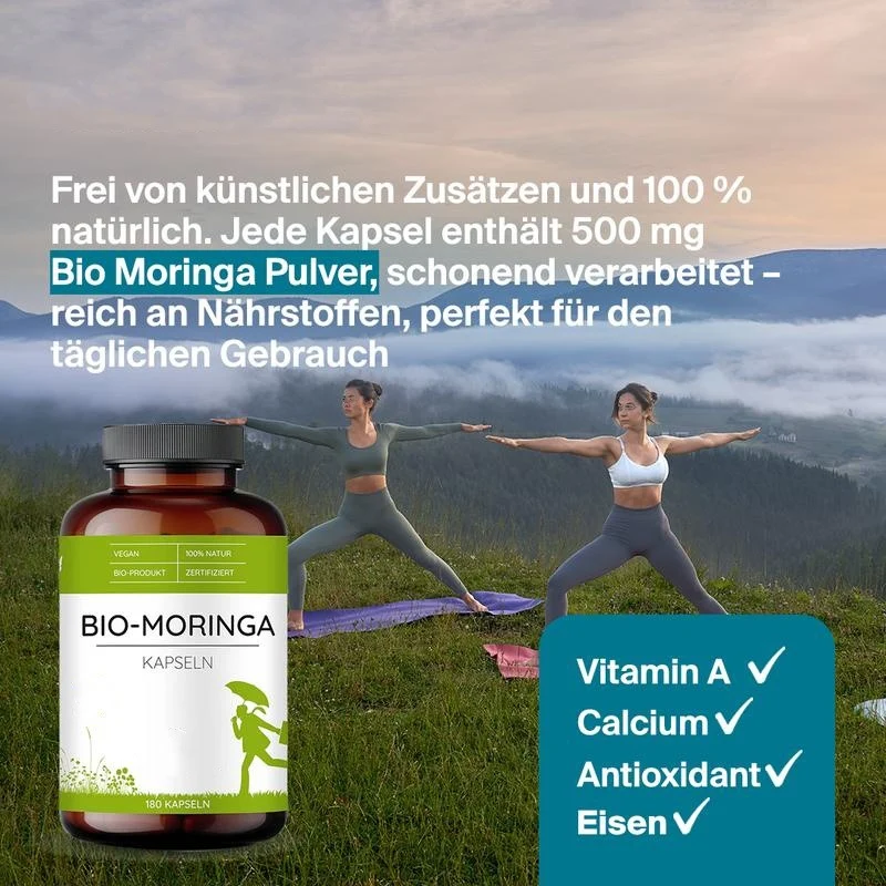 Moringa Capsules 3000mg Vegan Supplement - 180 Capsules, Rich in Vitamins & Minerals 5 moringa capsules 3000mg vegan supplement goo 5z9zqb9t desc 3