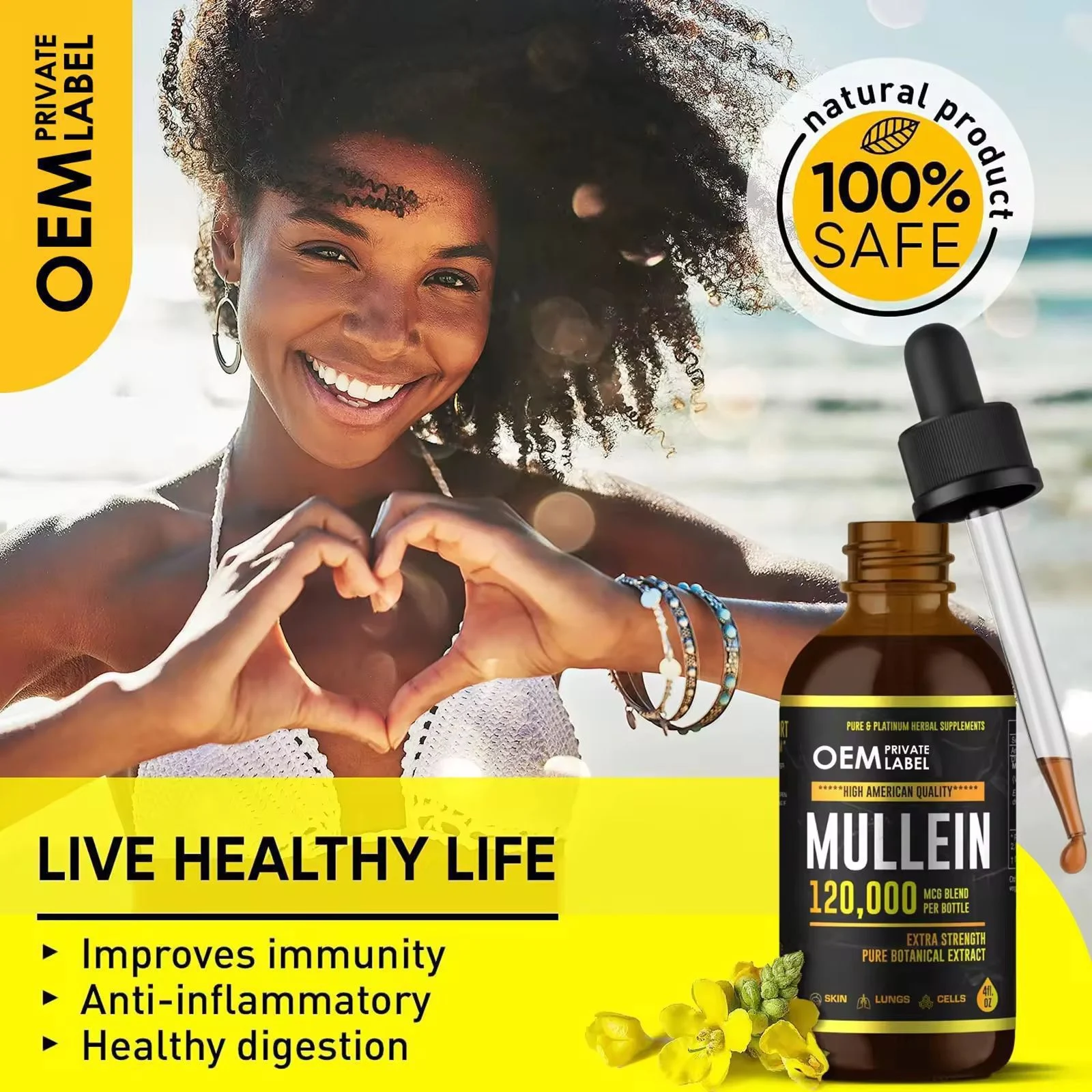 Mullein Drops Herbal Lung & Respiratory Support Liquid Supplement 7 mullein leaf extract vitamin b12 drops goo 8q3ecftk desc 1