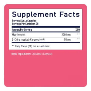 Myo-Inositol and D-Chiro Inositol Supplement with Folate and Vitamin D
