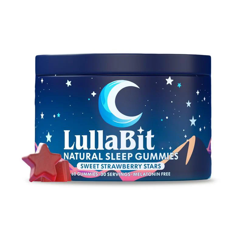 Natural Sleep Gummies 60 Count Melatonin-Free Sleep Aid Vegan Gluten-Free