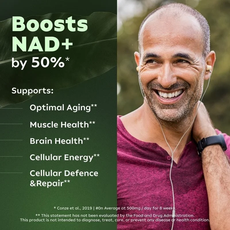 Liposomal NAD+ 500mg Advanced Formula with Nicotinamide Riboside and Resveratrol for Healthy Aging