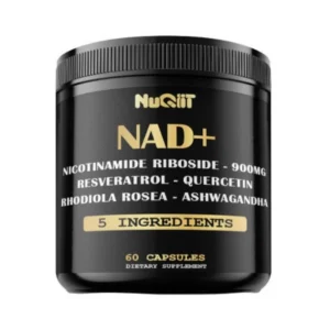 NuGiiT NAD+ Supplement 900mg with Nicotinamide Riboside Resveratrol Quercetin - 60 Capsules
