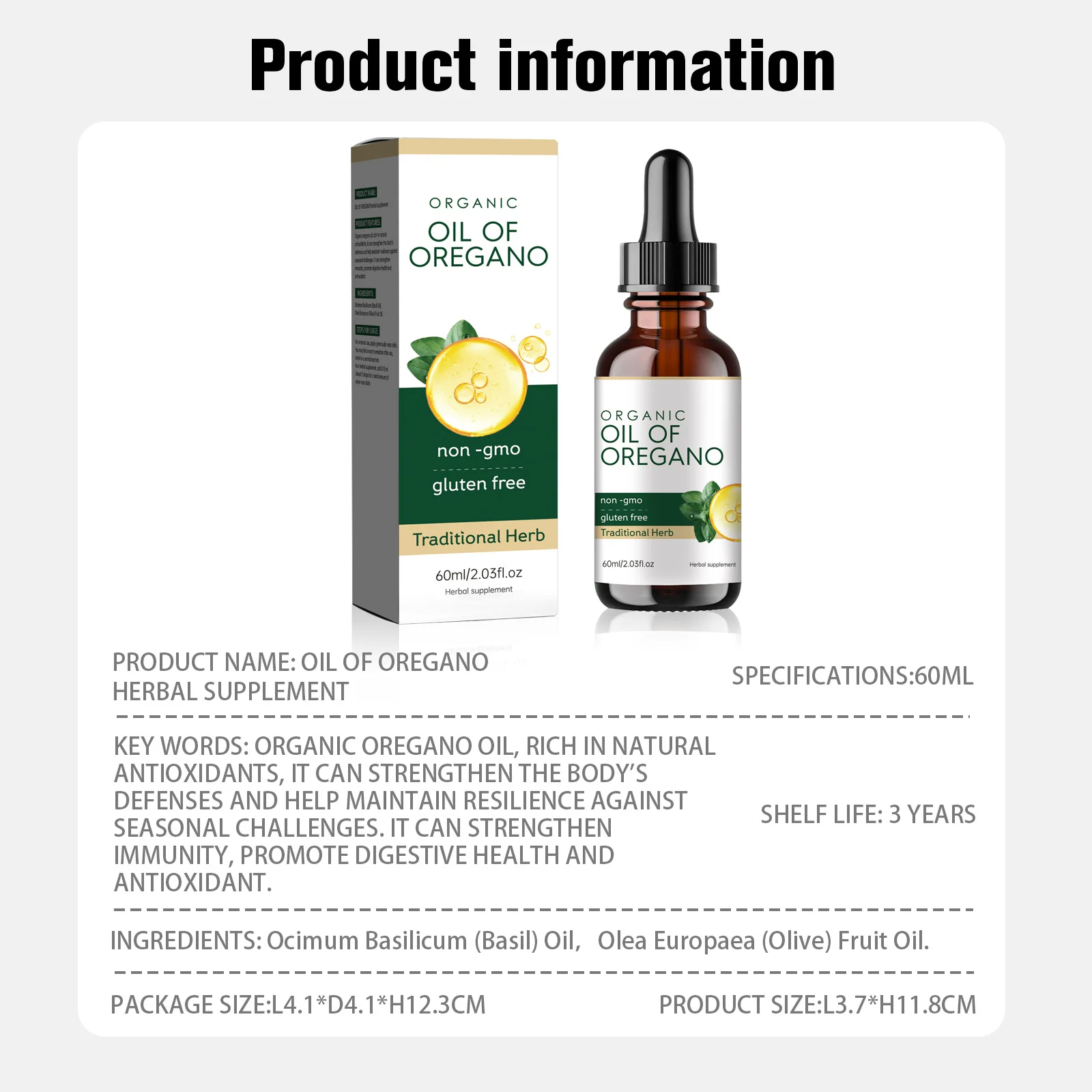 Oil of Oregano Supplement 60ml Immune & Digestive Aid Organic Liquid Drops 7 oil of oregano supplement 60ml organic liquid drops goo tj5z5kf3 desc 1
