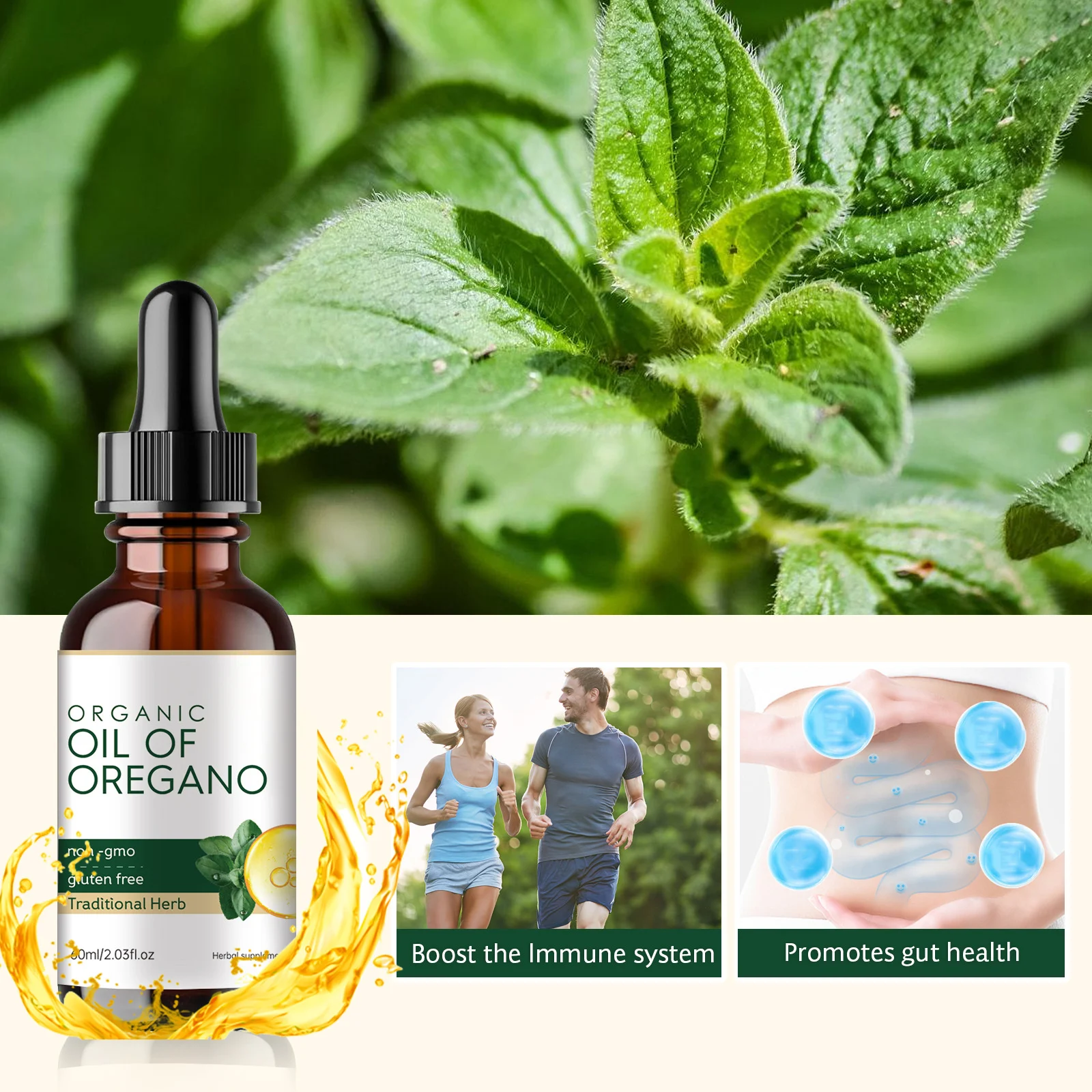 Oil of Oregano Supplement 60ml Immune & Digestive Aid Organic Liquid Drops 18 oil of oregano supplement 60ml organic liquid drops goo tj5z5kf3 desc 12