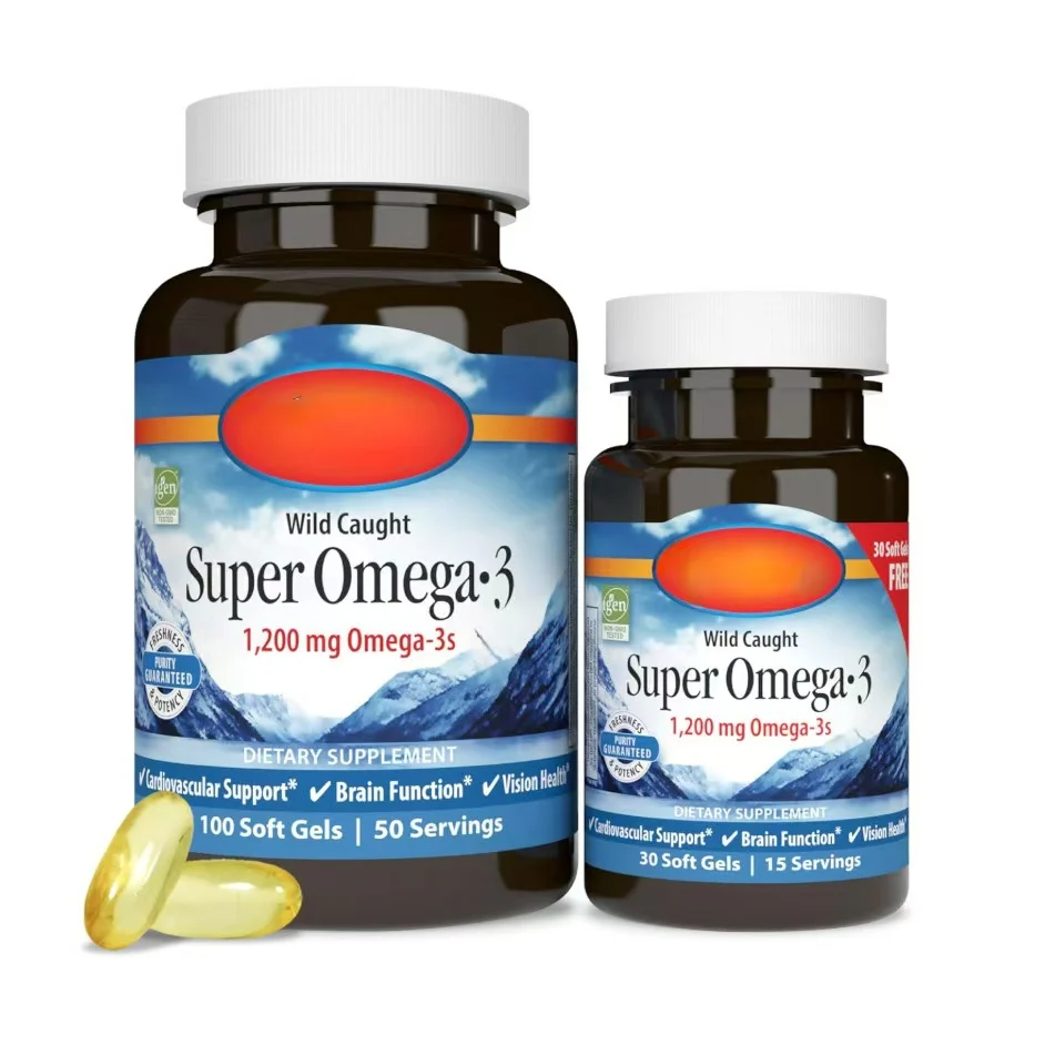 Super Omega 3 Fish Oil Softgels Goo Qv97u3yw 3