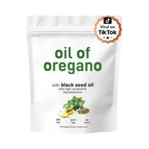 High Potency Oil of Oregano and Black Seed Oil Softgels featuring 6000mg herbal equivalent and high carvacrol content