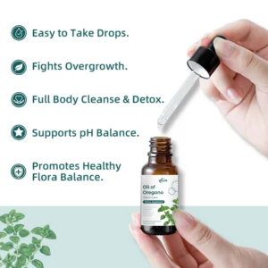 Oregano Oil Drops Dietary Supplement, High Carvacrol (92%), Steam Distilled, 30ml-60ml