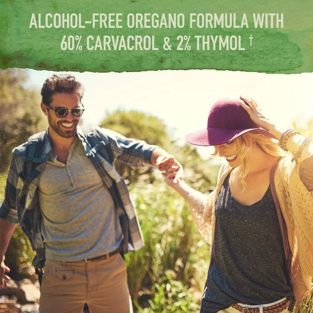 Oil of Oregano Drops Organic Seasonal Support with 60% Carvacrol & Thymol - Alcohol-Free Liquid Herbal Supplement