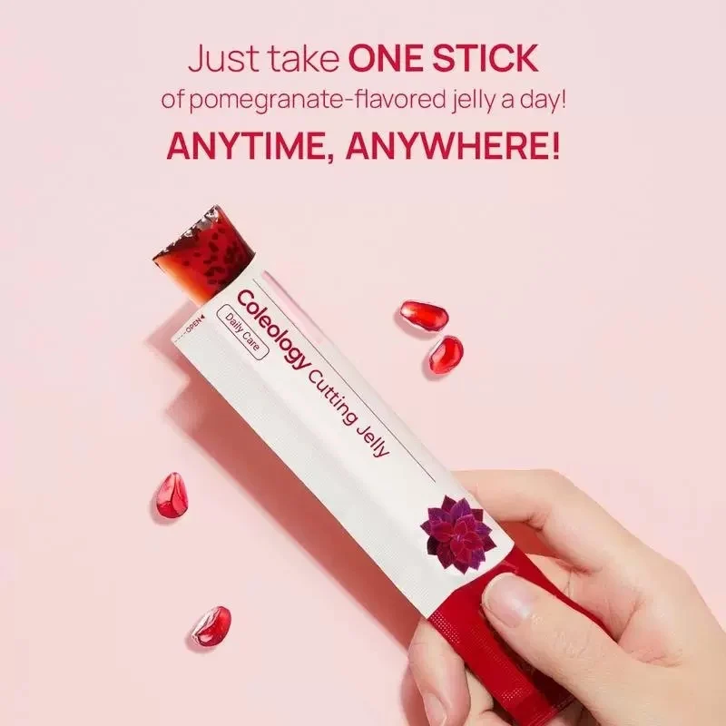 Pomegranate Chia Seed Jelly Sticks Prebiotic Collagen Supplement 20g per Stick 5 pomegranate chia seed jelly sticks pre biotic collagen goo 7a6easvy desc 3
