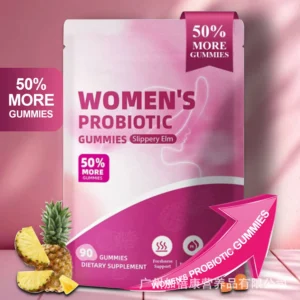 Women's Probiotic Balance Gummies with Slippery Elm - 90 Count