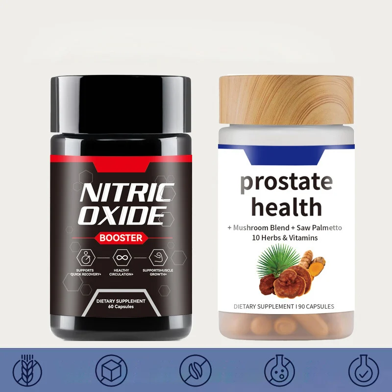 Prostate Health Supplement with Saw Palmetto and Nitric Oxide Booster for Men's Bladder Support