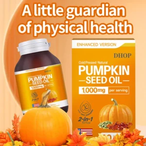 Pumpkin Seed Oil Softgels 1000mg High Purity 60 Capsules Dietary Supplement