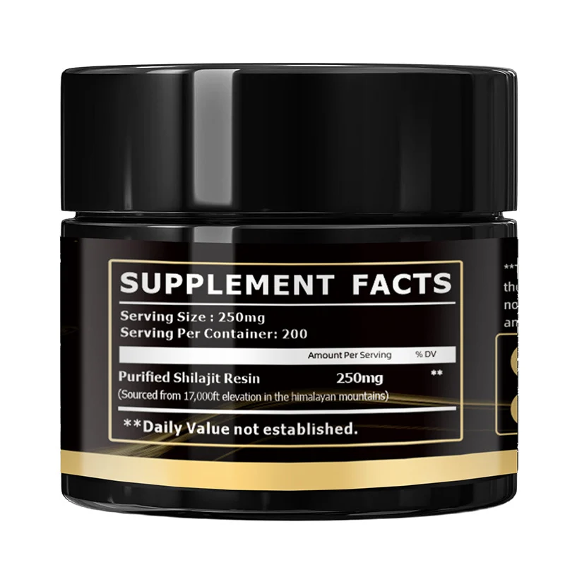 Shilajit Resin Himalayan Supplement with Fulvic Acid and 85+ Trace Minerals - 50g