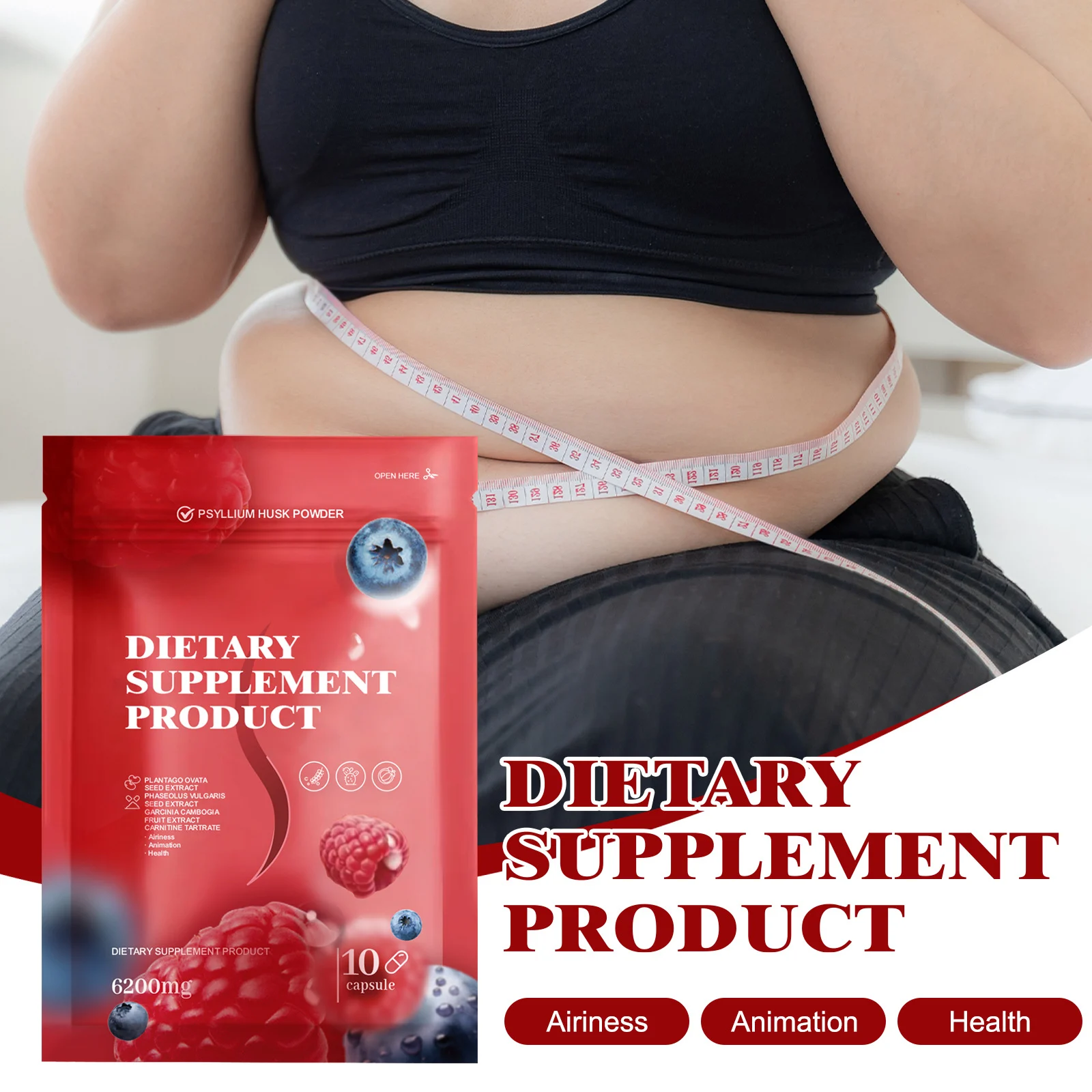 Raspberry Dietary Supplement Capsules for Gut Health & Metabolism 10pcs 18 raspberry dietary supplement gut health metabolism capsules 10pcs goo pe5zh3z7 desc 13