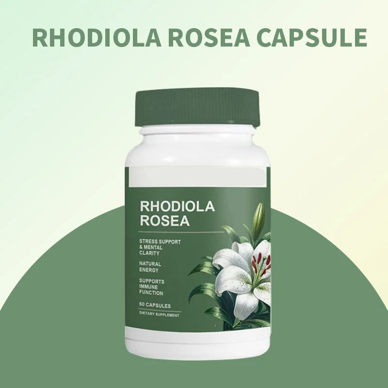 Premium Rhodiola Rosea Capsules for Stress Support, Mental Clarity, and Natural Energy, 60 Count