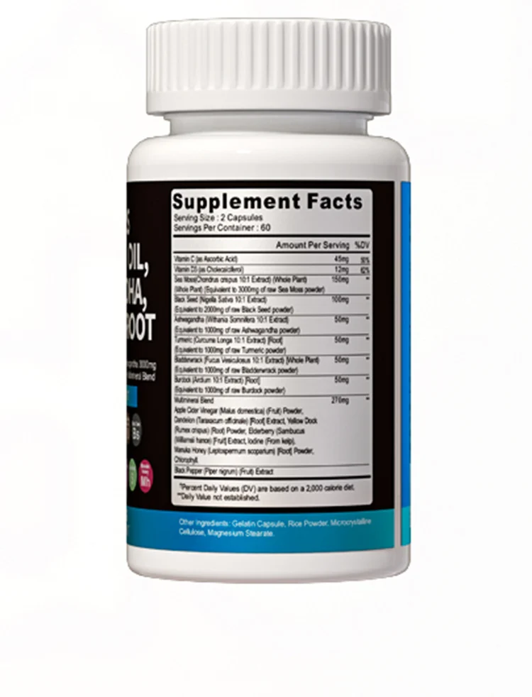 Sea Moss Black Seed Oil Capsules for Immune Support & Digestive Health - 120 Count 8 sea moss black seed oil capsules goo z6q7fkgt desc 5