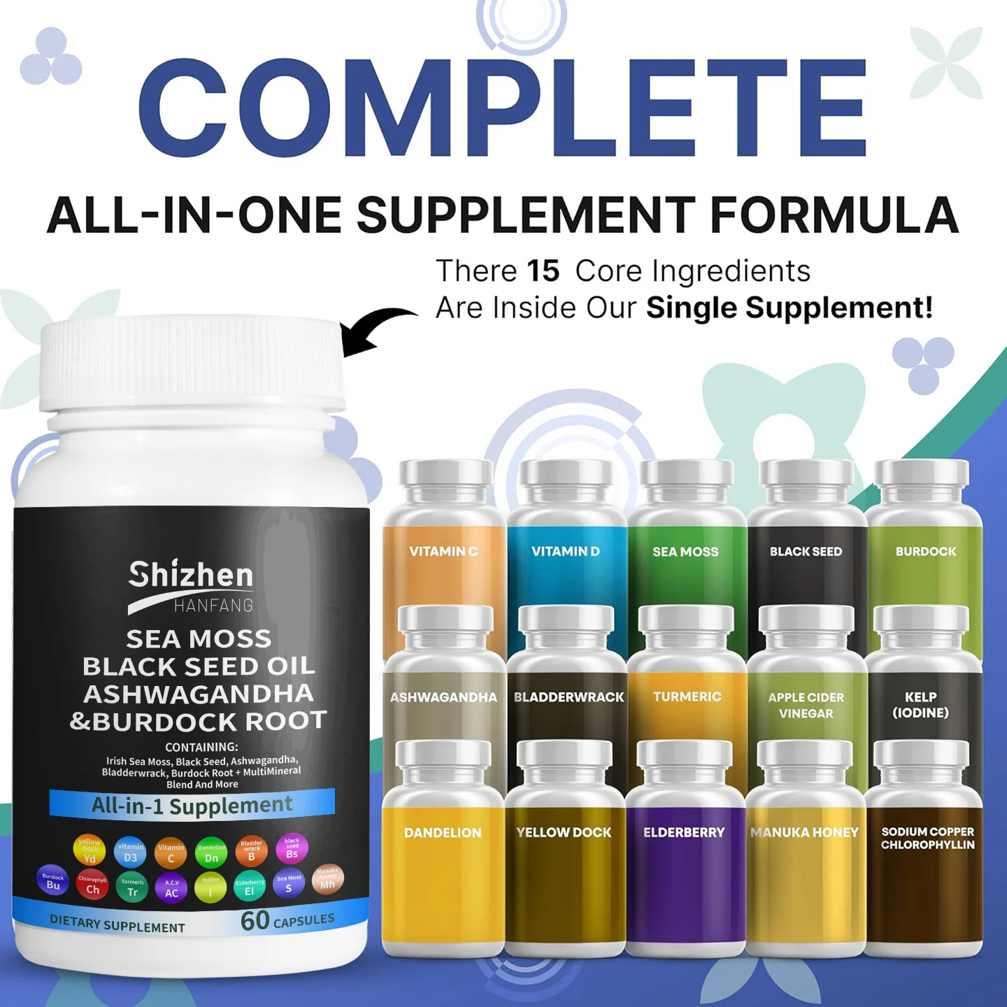 Sea Moss Capsules with Black Seed Oil & Ashwagandha 15-in-1 Multimineral Supplement 60 Count 8 sea moss capsules black seed oil goo u8zypqt2 desc 4