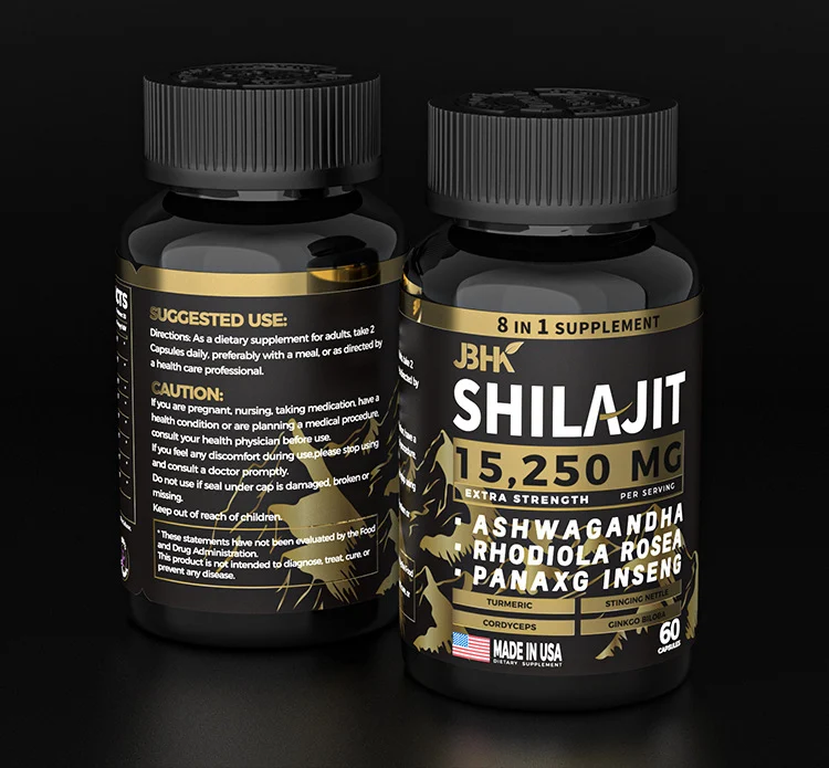 Shilajit Capsules 8-in-1 Extra Strength Supplement with 15,250mg Shilajit, Ashwagandha, Rhodiola 12 shilajit capsules 8 in 1 supplement goo x3uejq46 desc 7