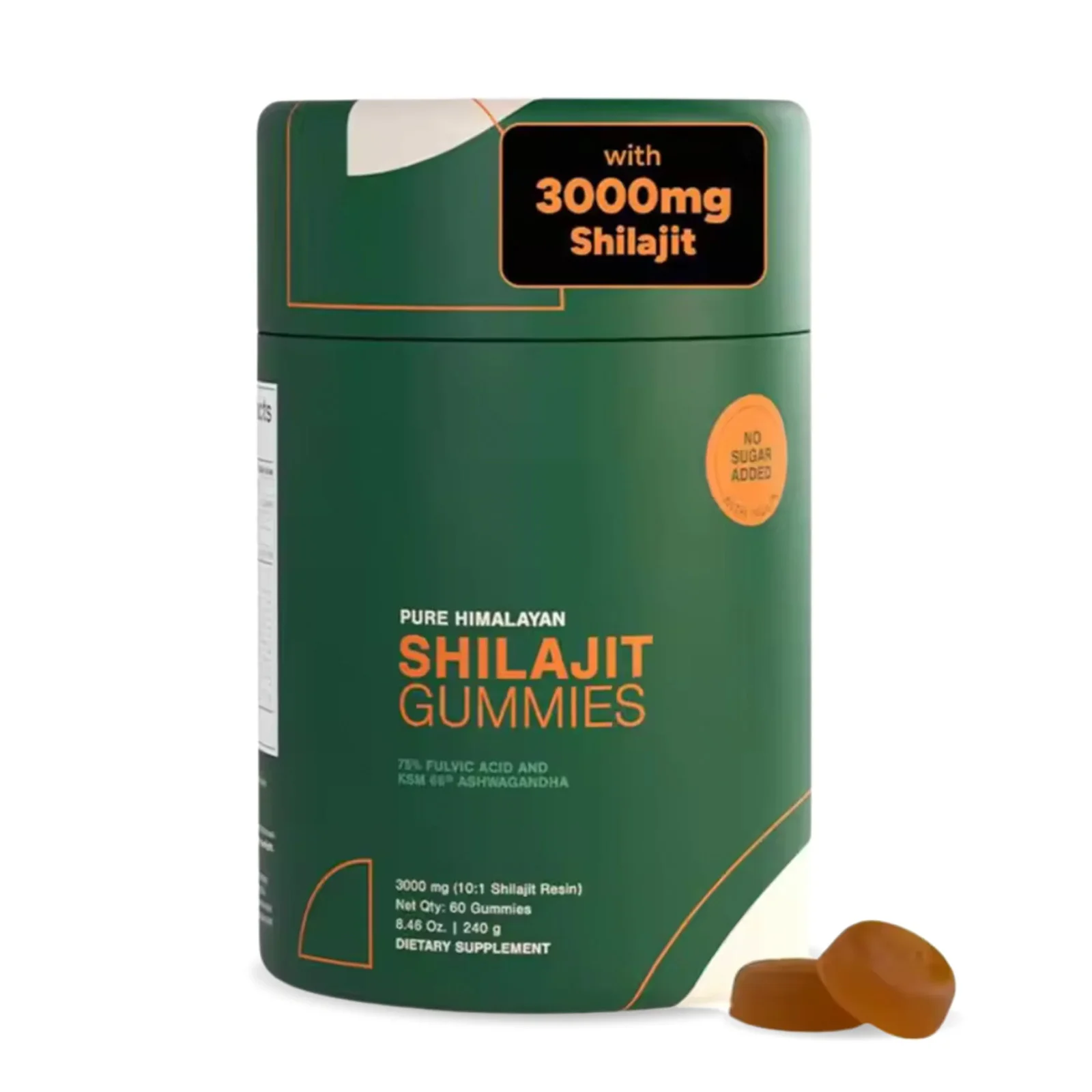 Teshan Tang Pure Himalayan Shilajit Gummies 3000mg with Ashwagandha - 60 Count