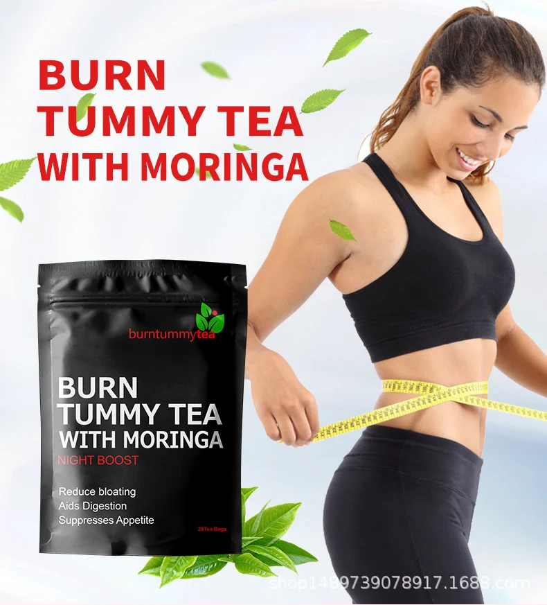 Slimming Tea for Weight Loss and Belly Fat Burn - 28 Day Detox with Moringa & Lotus Leaf 6 slimming tea belly fat burn detox goo j4xf2mg2 desc 1