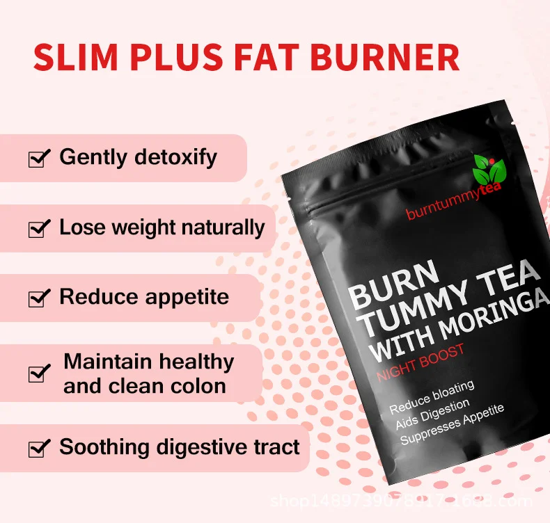 Slimming Tea for Weight Loss and Belly Fat Burn - 28 Day Detox with Moringa & Lotus Leaf 7 slimming tea belly fat burn detox goo j4xf2mg2 desc 2