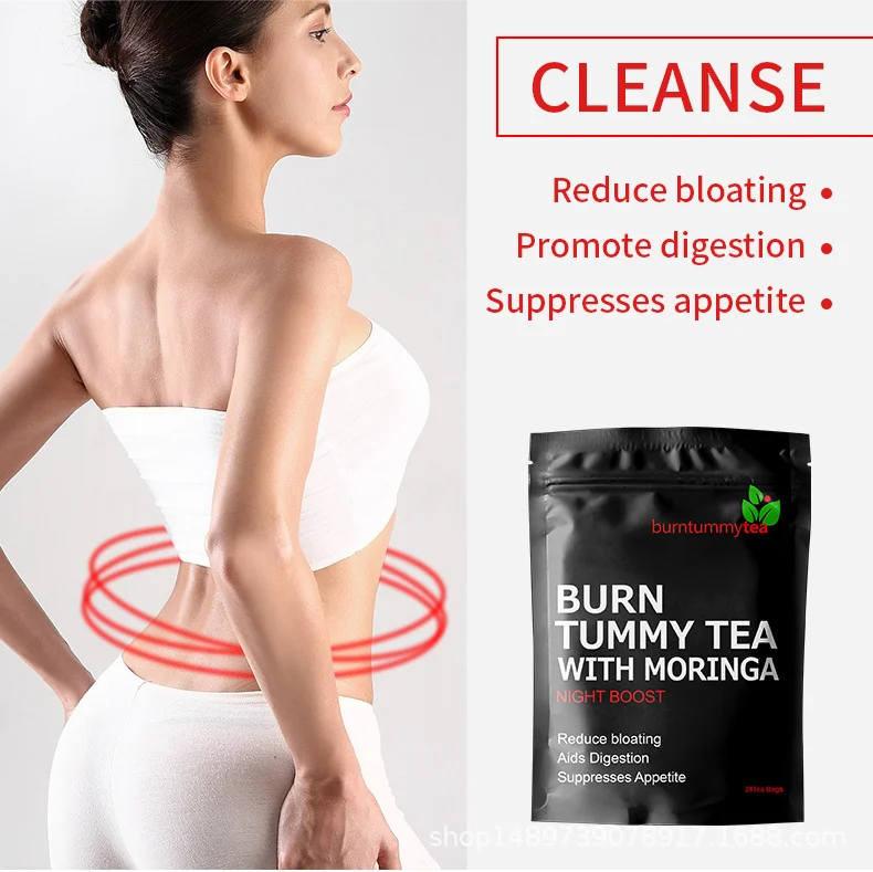 Slimming Tea for Weight Loss and Belly Fat Burn - 28 Day Detox with Moringa & Lotus Leaf 10 slimming tea belly fat burn detox goo j4xf2mg2 desc 5