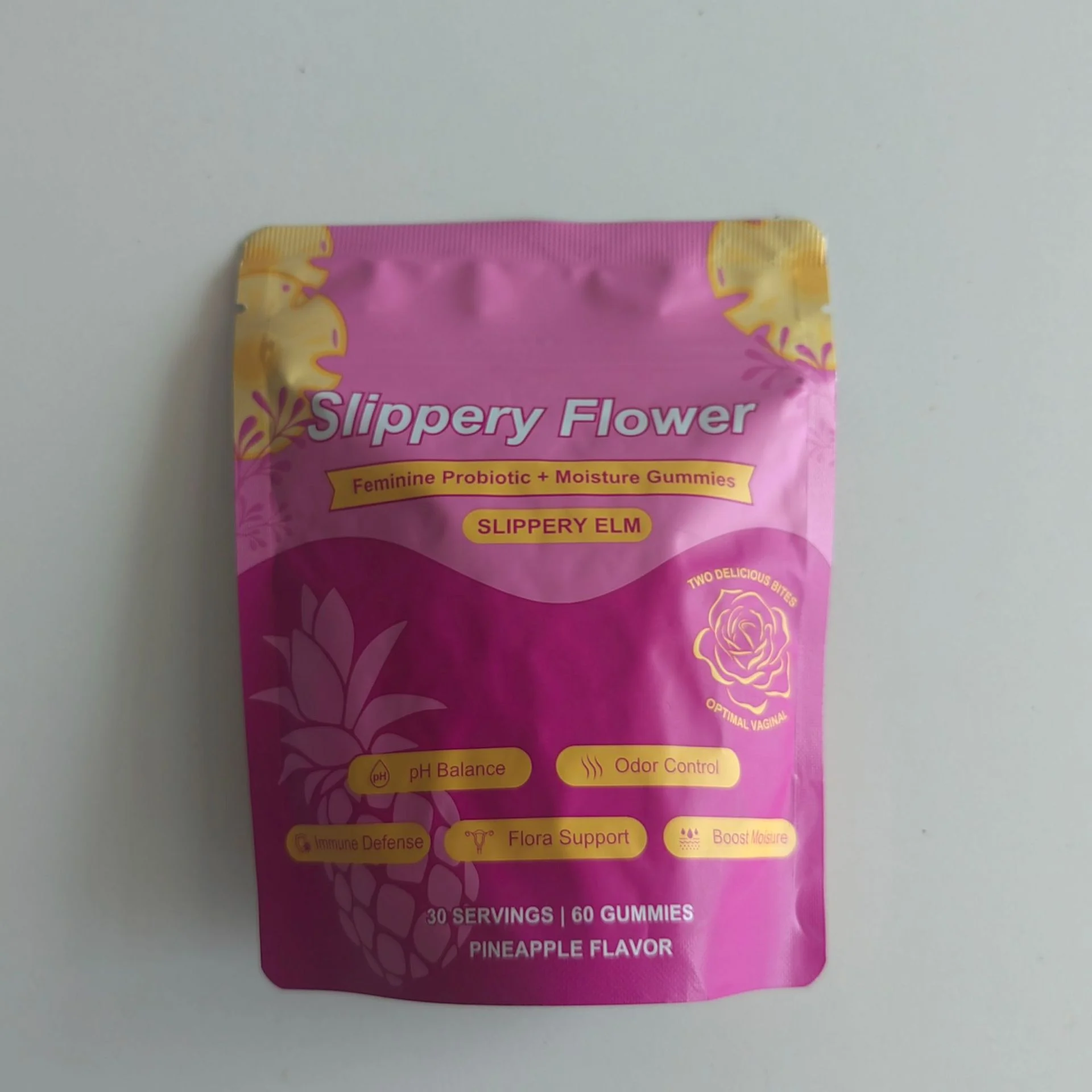 Slippery Flower Women's Balance Gummies Pineapple Flavor