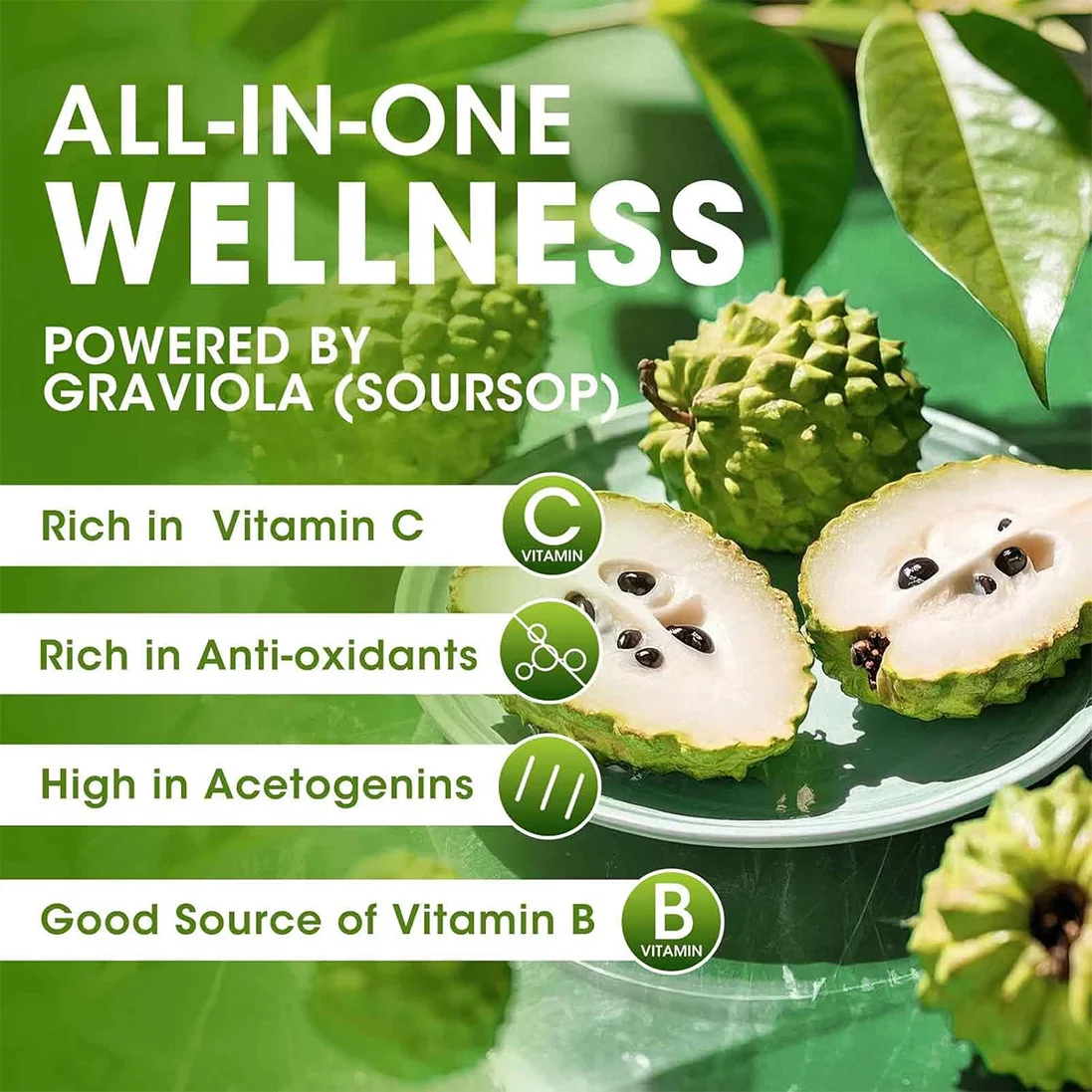 Soursop Graviola Liquid Drops 60ml | Liver & Gut Health Supplement | Immune Support 8 soursop graviola liquid drops liver gut health supplement goo ztpuuy7v desc 4
