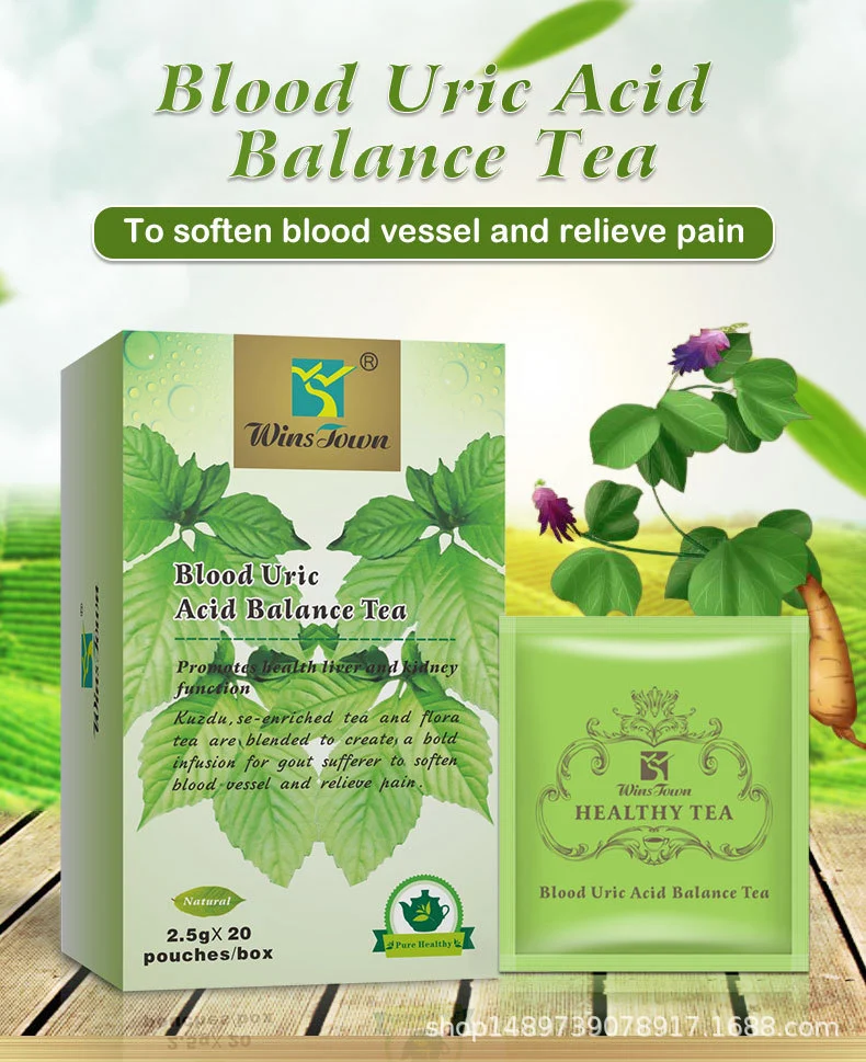 Uric Acid Balance Tea for Gout Relief - Natural Kudzu & Se-Enriched Herbal Tea for Kidney Support (20 Sachets) 6 uric acid balance tea gout relief goo w97scxnt desc 1