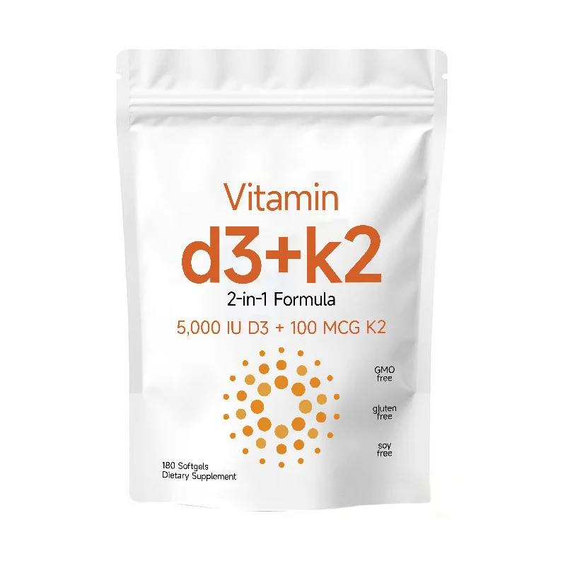 Vitamin D3 K2 Capsules 5000 IU with MK-7 for Bone and Heart Health Support 10 vitamin d3 k2 capsules 5000iu goo bhp3dbr9 desc 4
