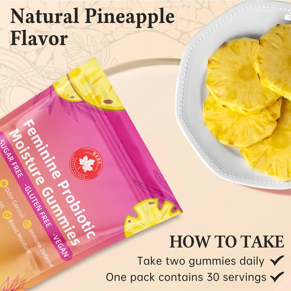 Women's Probiotic Moisture Gummies for Vaginal Health & pH Balance