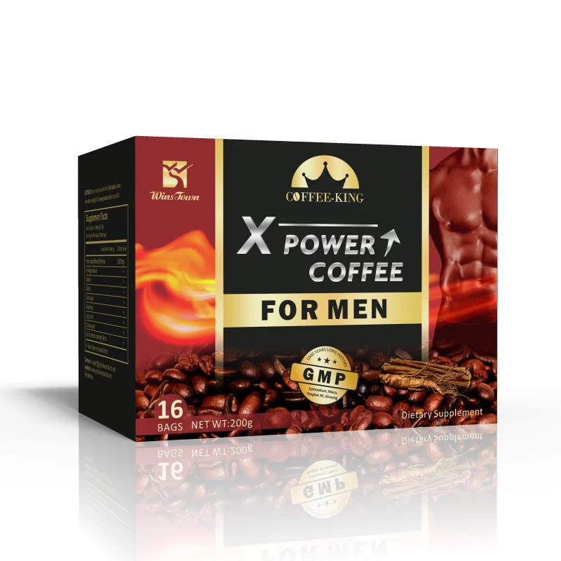 X Power Coffee for Men - Energy Boosting Dietary Supplement - 16 Bags (200g) 11 x power men energy coffee wins town goo nhceuku5 desc 5