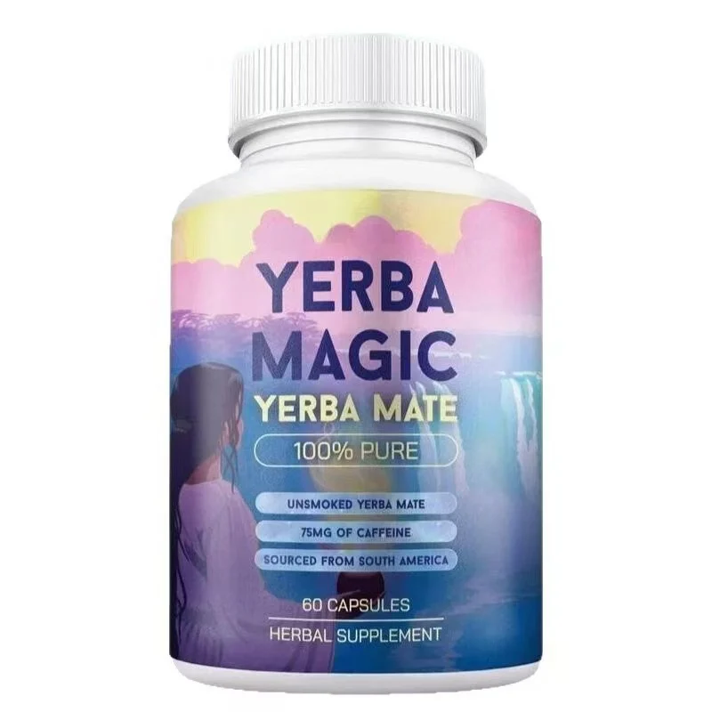 Brainista Yerba Mate 5-in-1 Brain Energy Capsules with Lions Mane Mushroom, L-Theanine, and Probiotics
