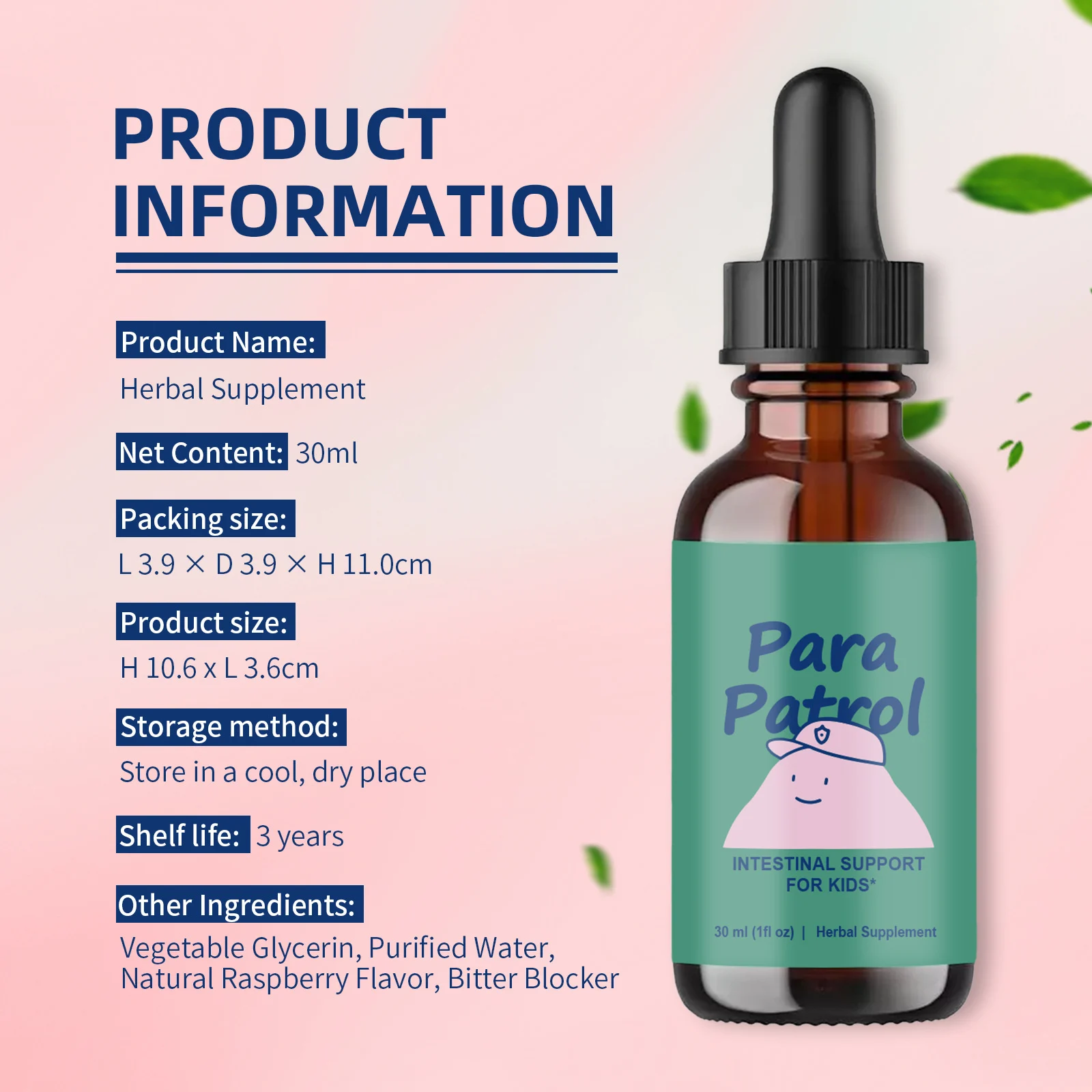 Zeolite Drops Herbal Dietary Supplement for Kids Intestinal Support & Wellness, 30ml 6 zeolite herbal supplement drops 30ml goo 62qxrrww desc 1