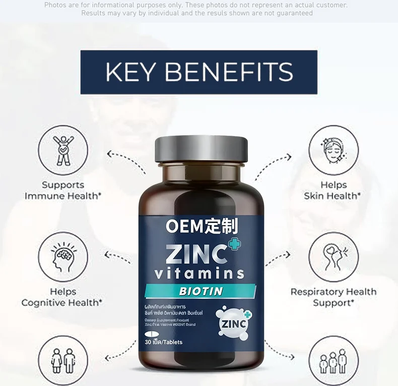 Custom Zinc Vitamin Tablets with Biotin and Copper for Immune & Skin Health 5 zinc vitamin supplements goo v72tqm62 desc 2