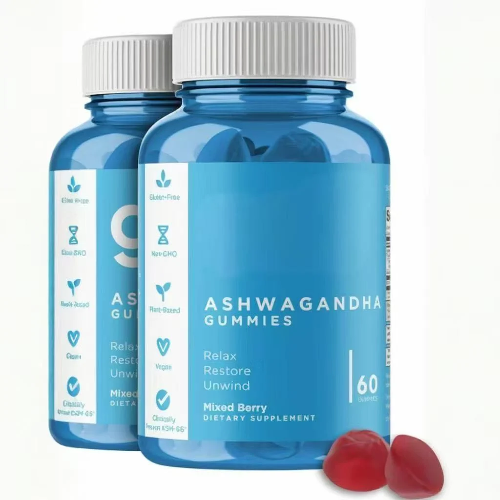 Ashwagandha Gummies with KSM-66 Stress Relief & Mood Support Supplement 60 Count 11 ashwagandha gummies ksm66 stress relief goo gjmtab58 desc 6