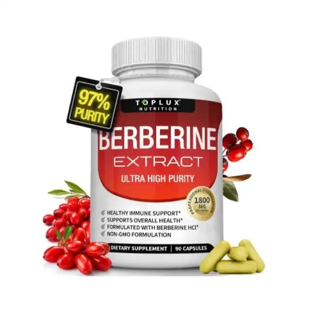 Berberine HCI Dietary Supplement 90 Capsules for Immune and Digestive Health 4 Berberine Hci Dietary Supplement 90 Capsules Goo R8nhq4zb 4