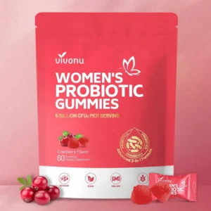 vivonu Feminine Probiotics Gummies with Organic Cranberry for Digestive and Vaginal Health Support